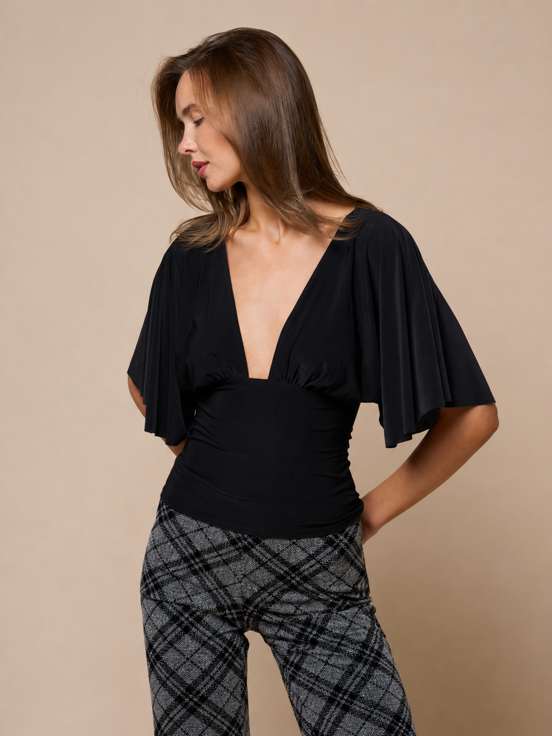 Short Sleeve Fitted Top