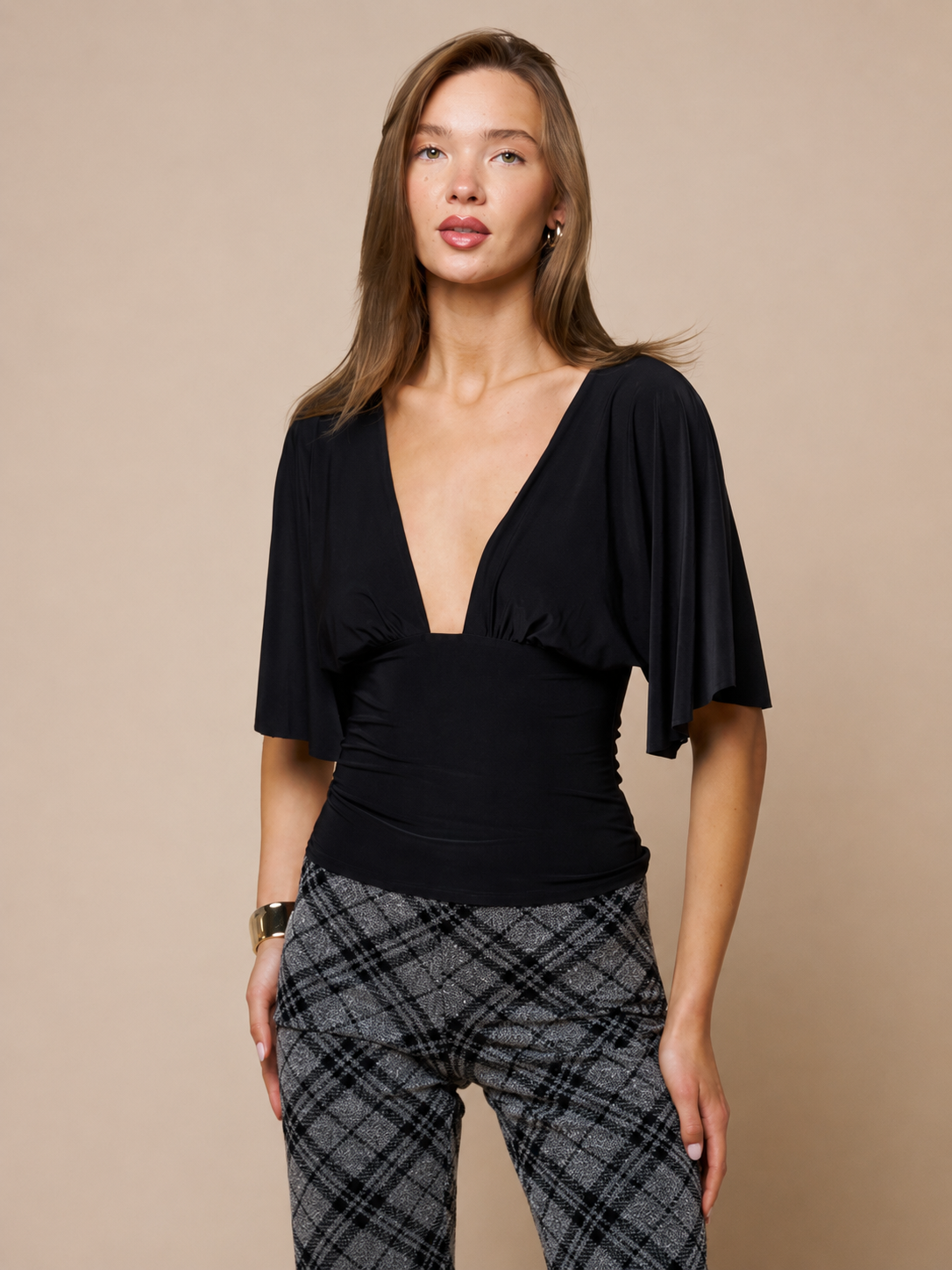 Short Sleeve Fitted Top