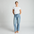 Cotton Short Sleeve Mini Tee - White