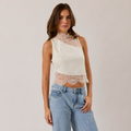 Lace Detail Sleeveless Top