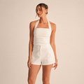 Halter Top & Tailored Shorts Set