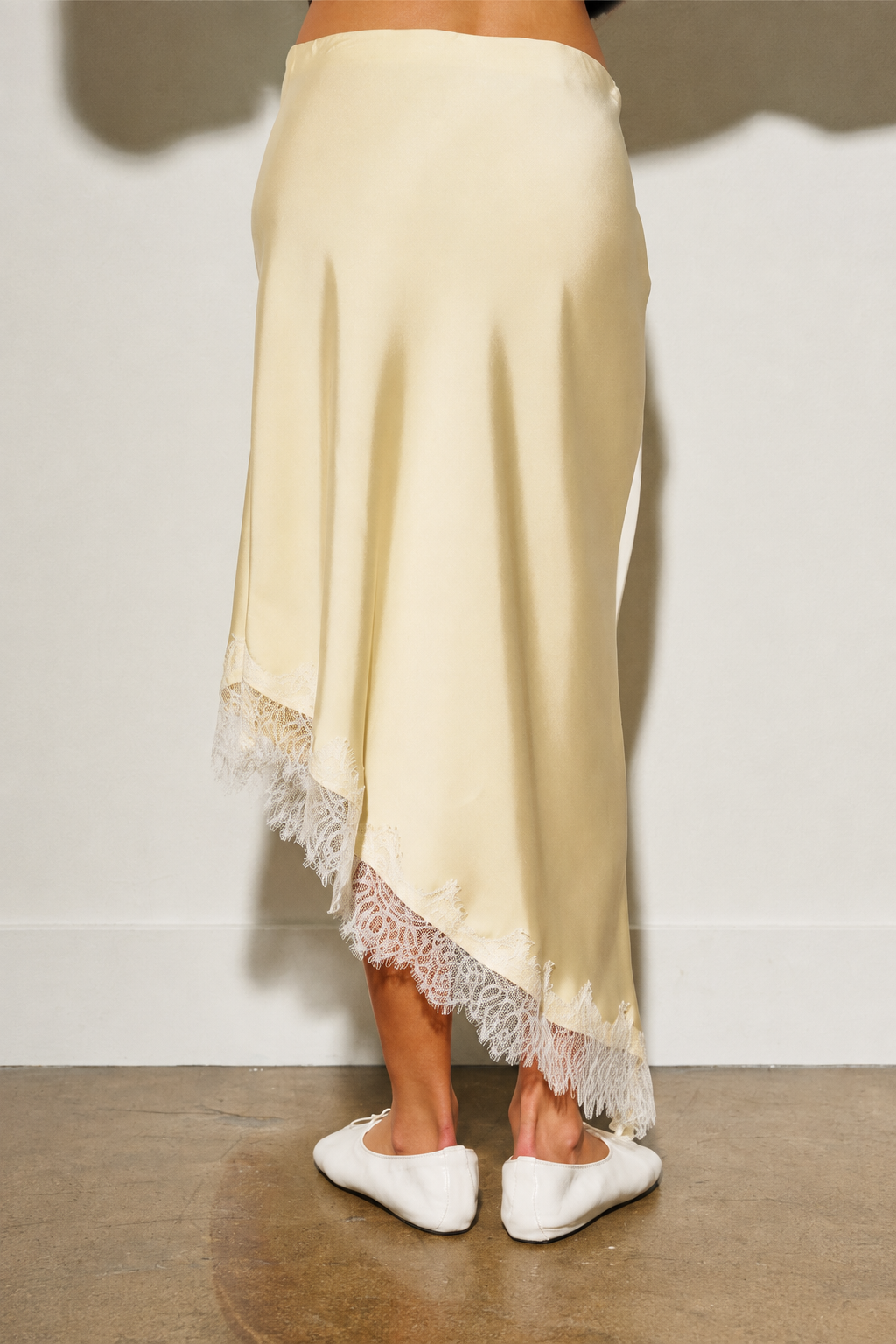 Asymmetrical Skirt W/ Lace