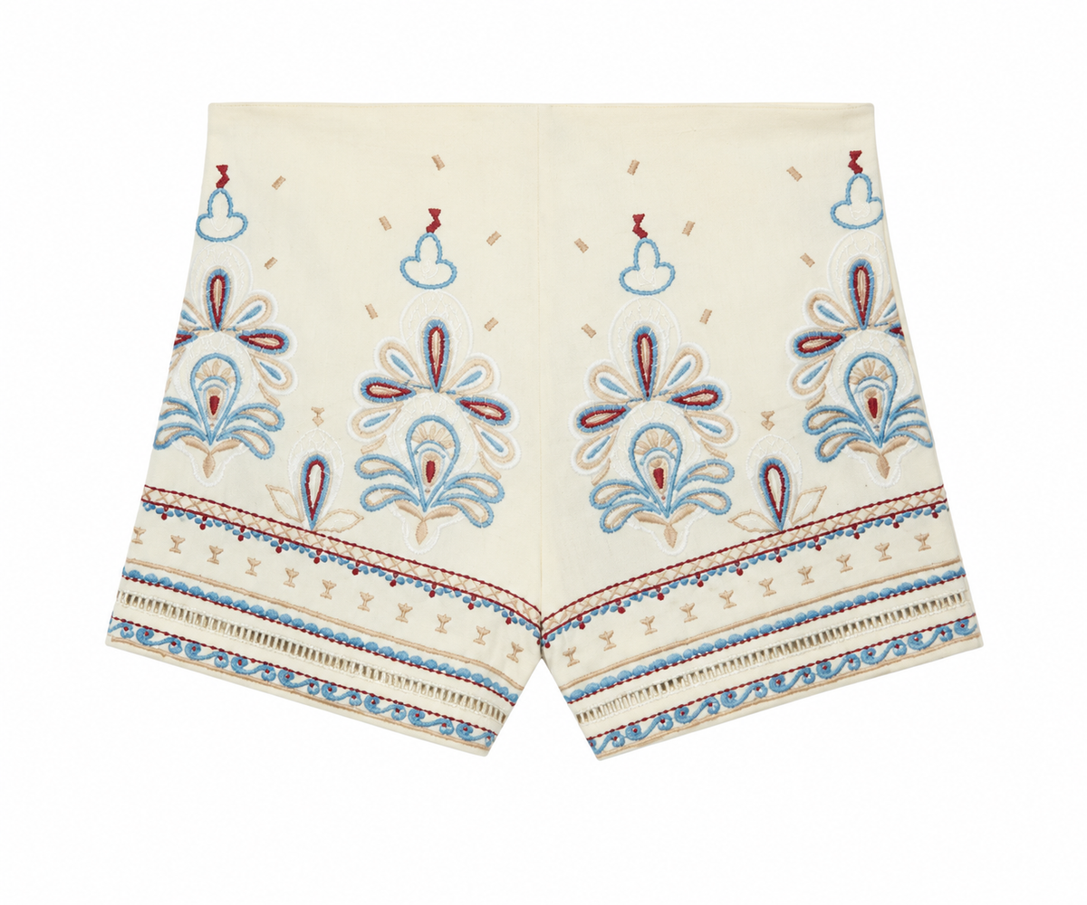 Embroidered Shorts