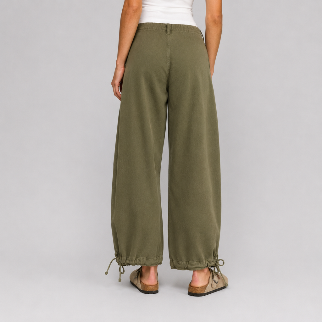 Lotus Balloon Jeans- Olive