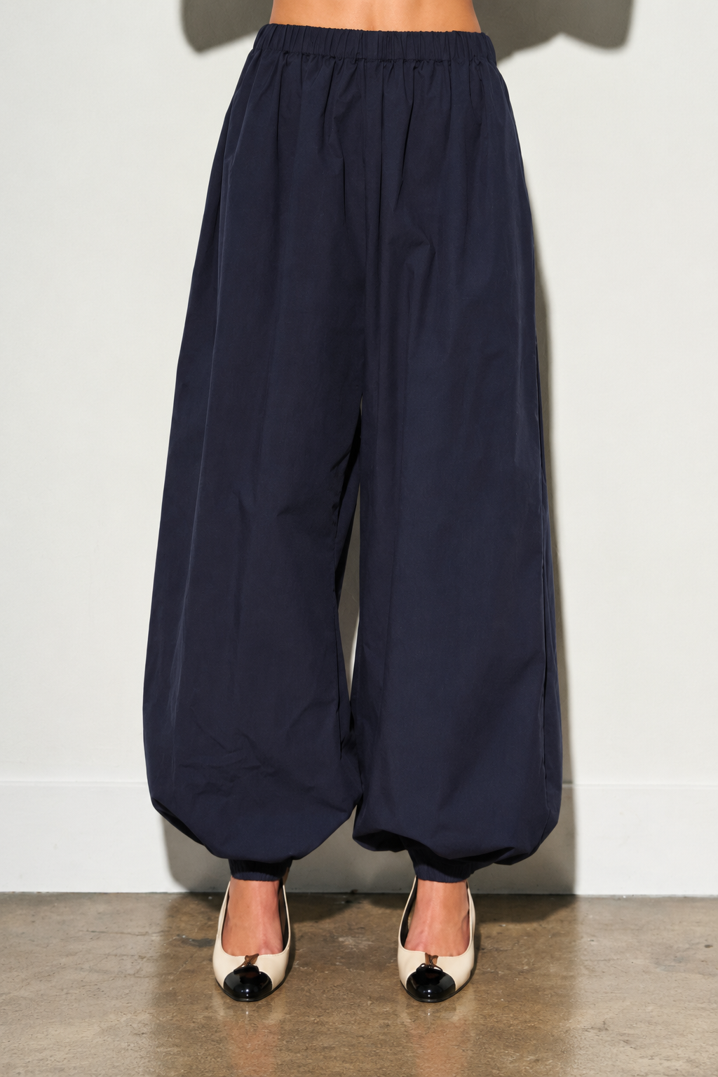 Draped Balloon Harem Pants