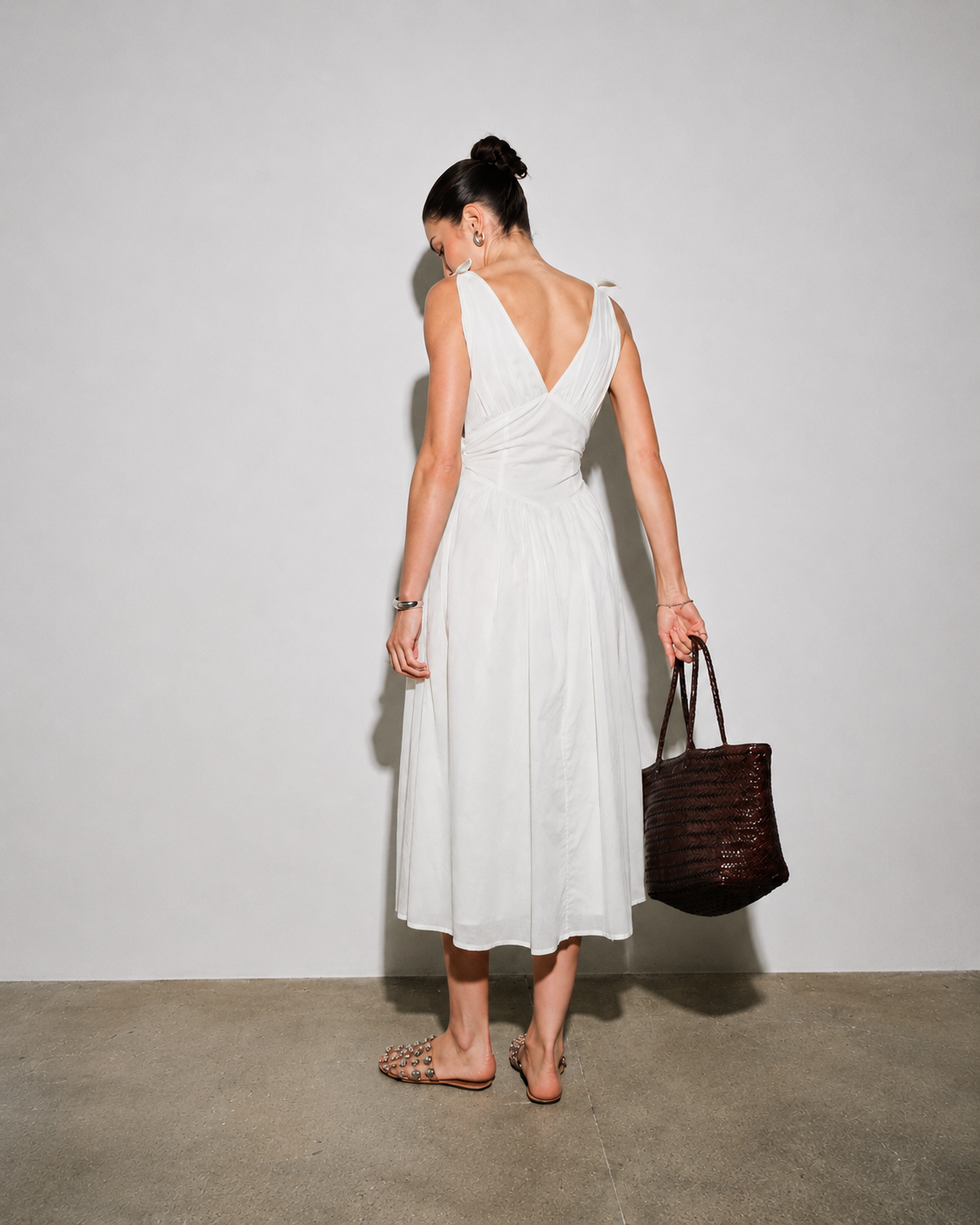 Corset-waist Maxi Dress