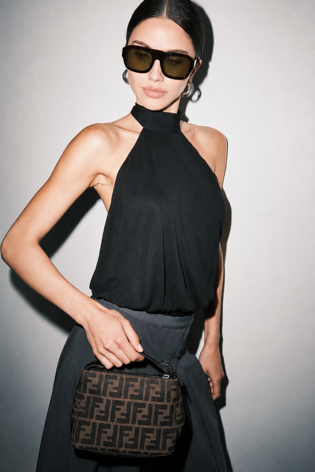 Black Halter Top