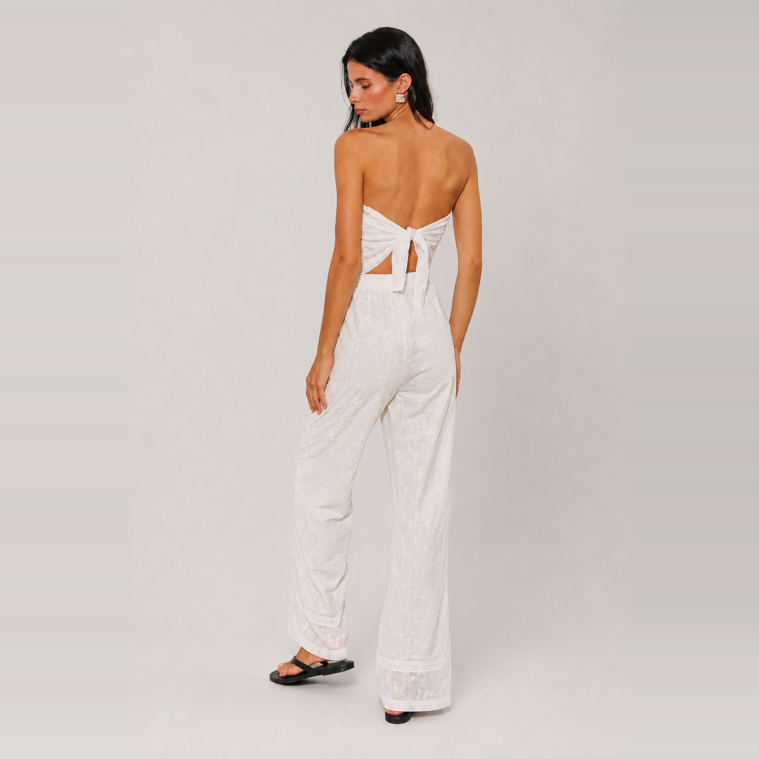 Woven Embroidery Eyelet Set