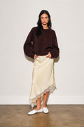 Asymmetrical Skirt W/ Lace