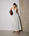 Corset-waist Maxi Dress