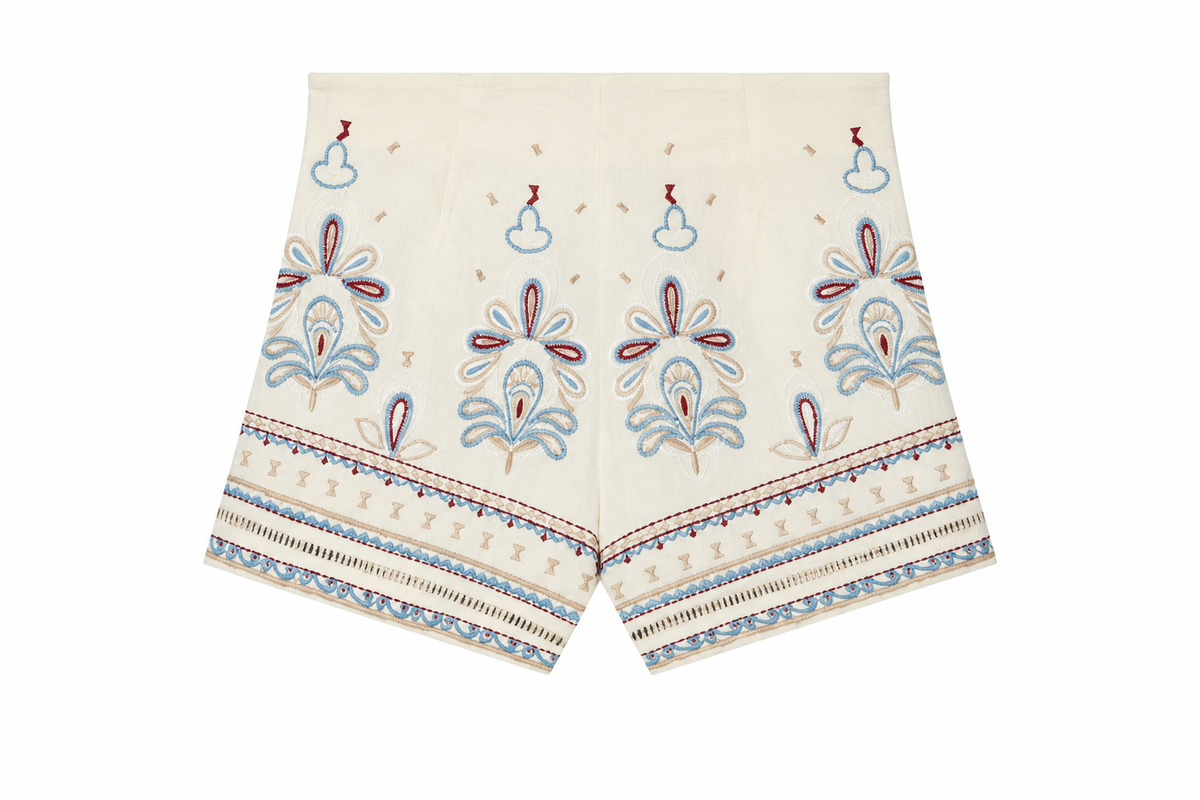 Embroidered Shorts