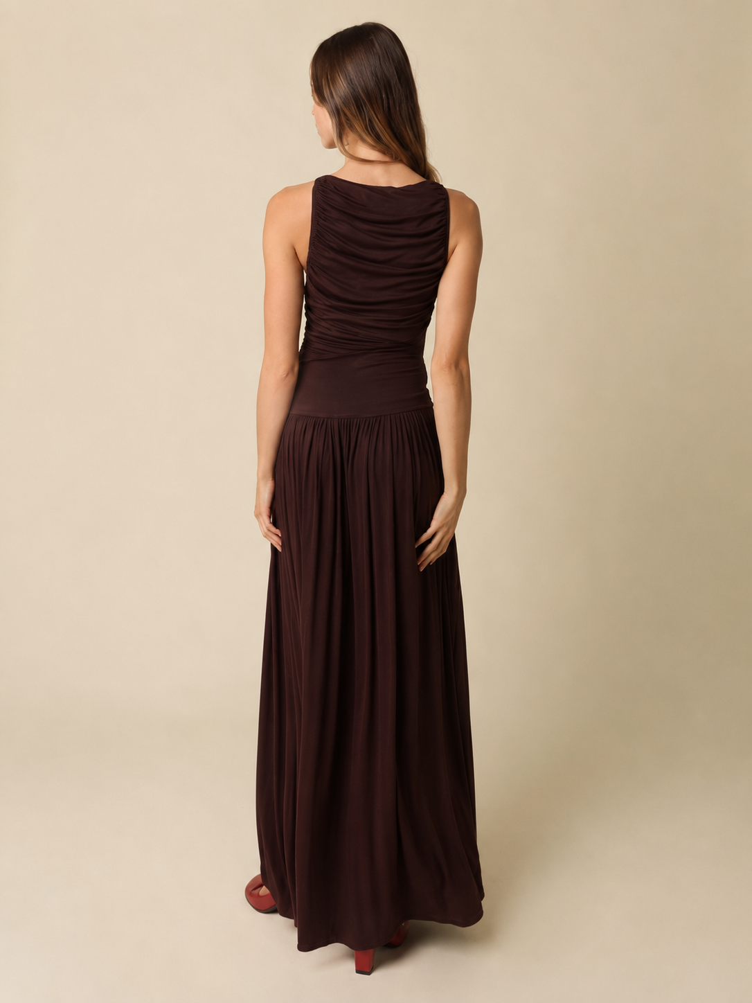 Leni Maxi Dress - Brown