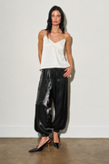 Satin Back Tie Top