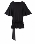Tie Waist Bell Sleeve Casual Dress